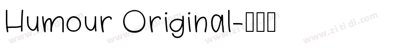 Humour Original字体转换